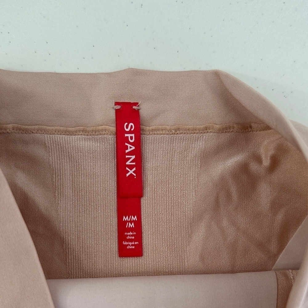 SPANX Women's High Waist Shapewear Shorts - Beige - Picture 2 of 3